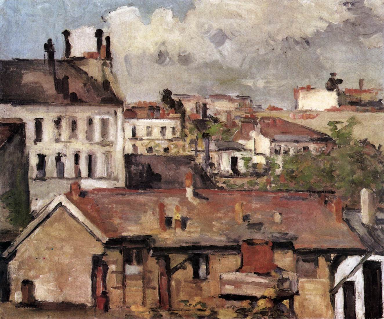 Roofs by CÉZANNE, Paul