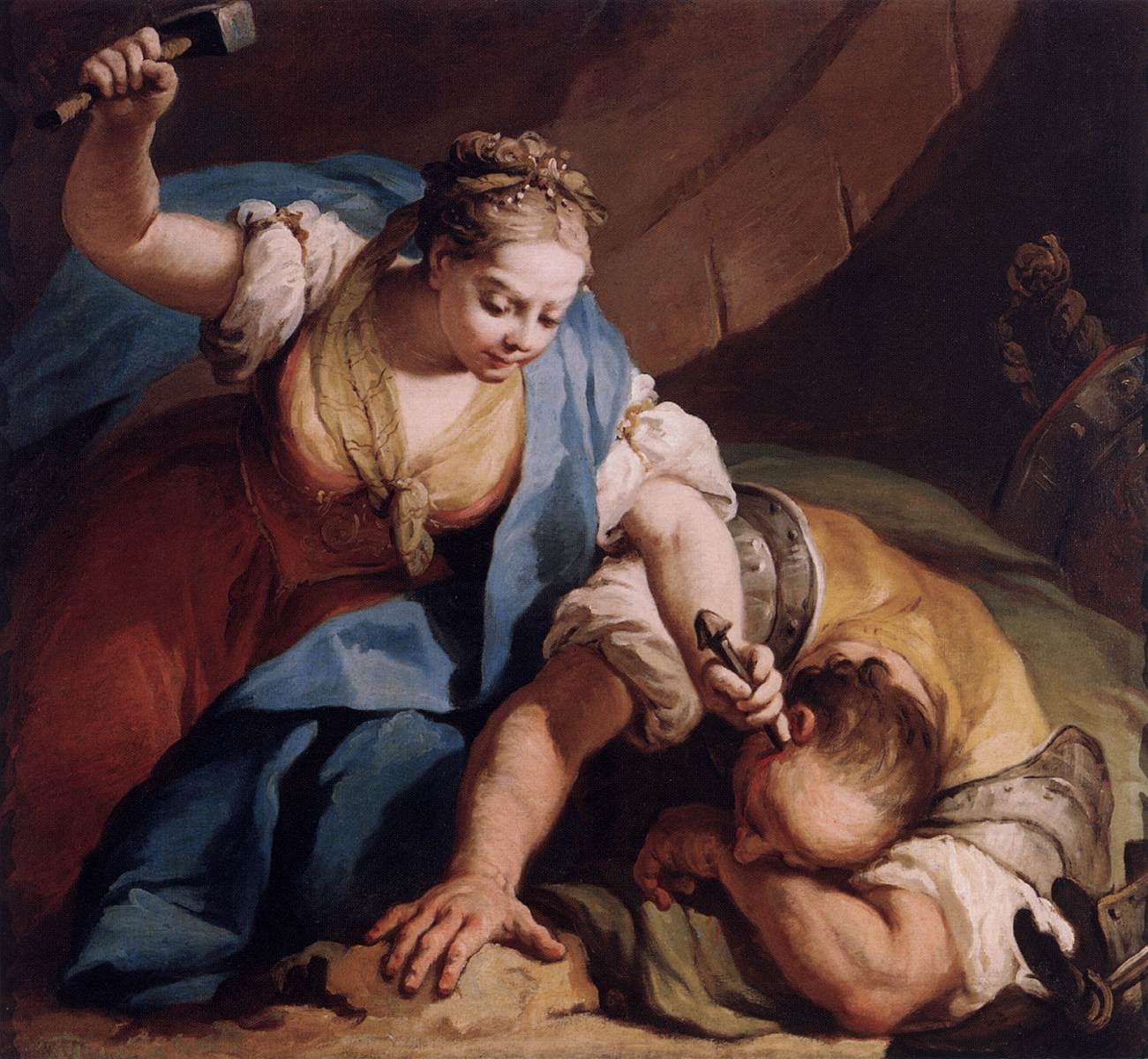 Jael and Sisera by AMIGONI, Jacopo