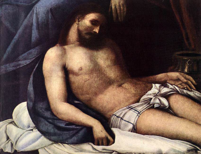 Lamentation of Christ (detail) by SEBASTIANO DEL PIOMBO