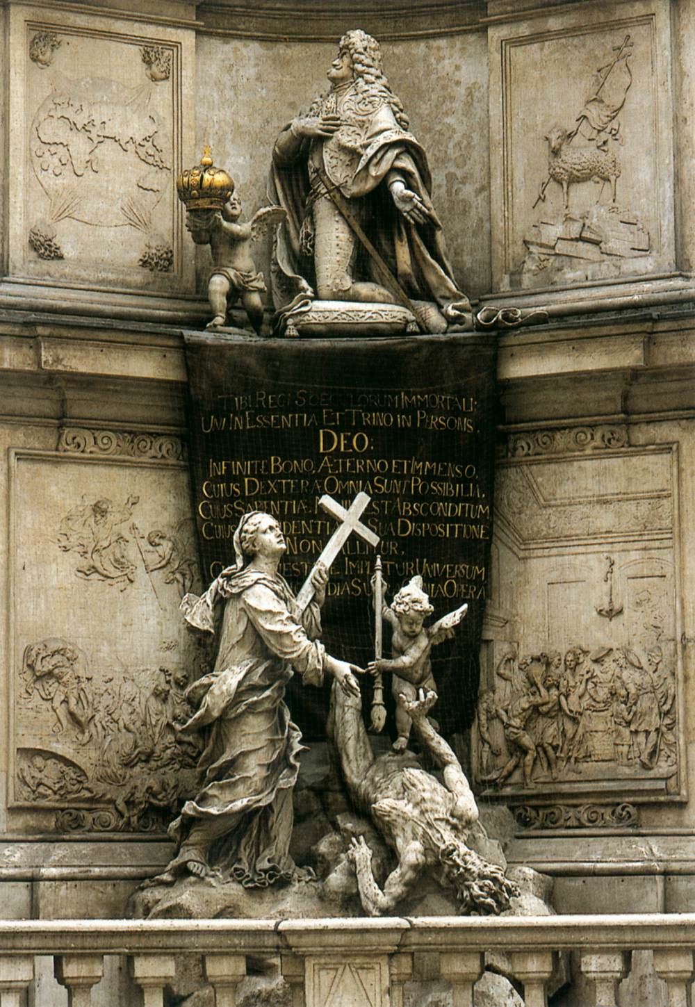 Emperor Leopold I and Allegory of Faith by STRUDEL, Paul