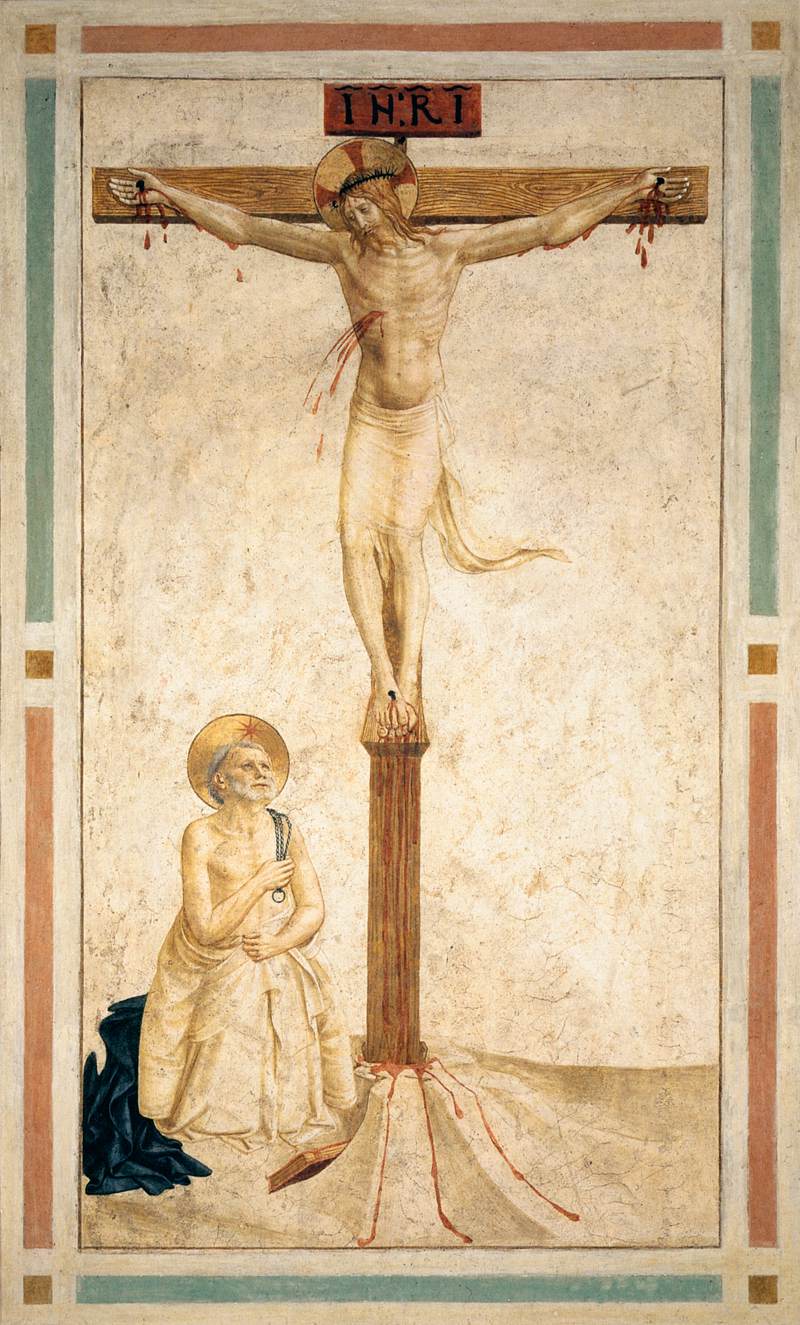 Crucifixion with St Dominic Flagellating Himself (Cell 20) by