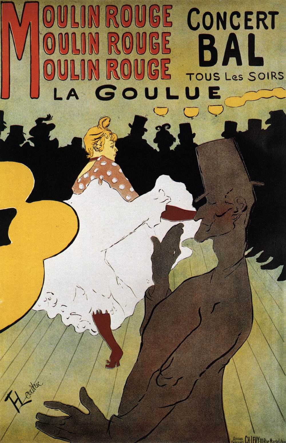 Moulin Rouge: La Goulue by TOULOUSE-LAUTREC, Henri de