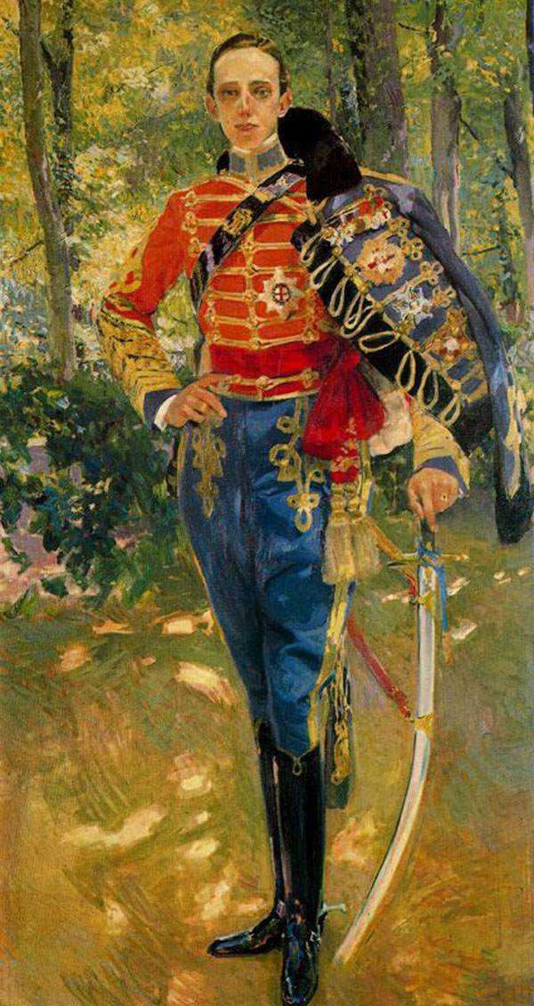 Portrait of Alfonso XIII in the Uniform of a Hussar by