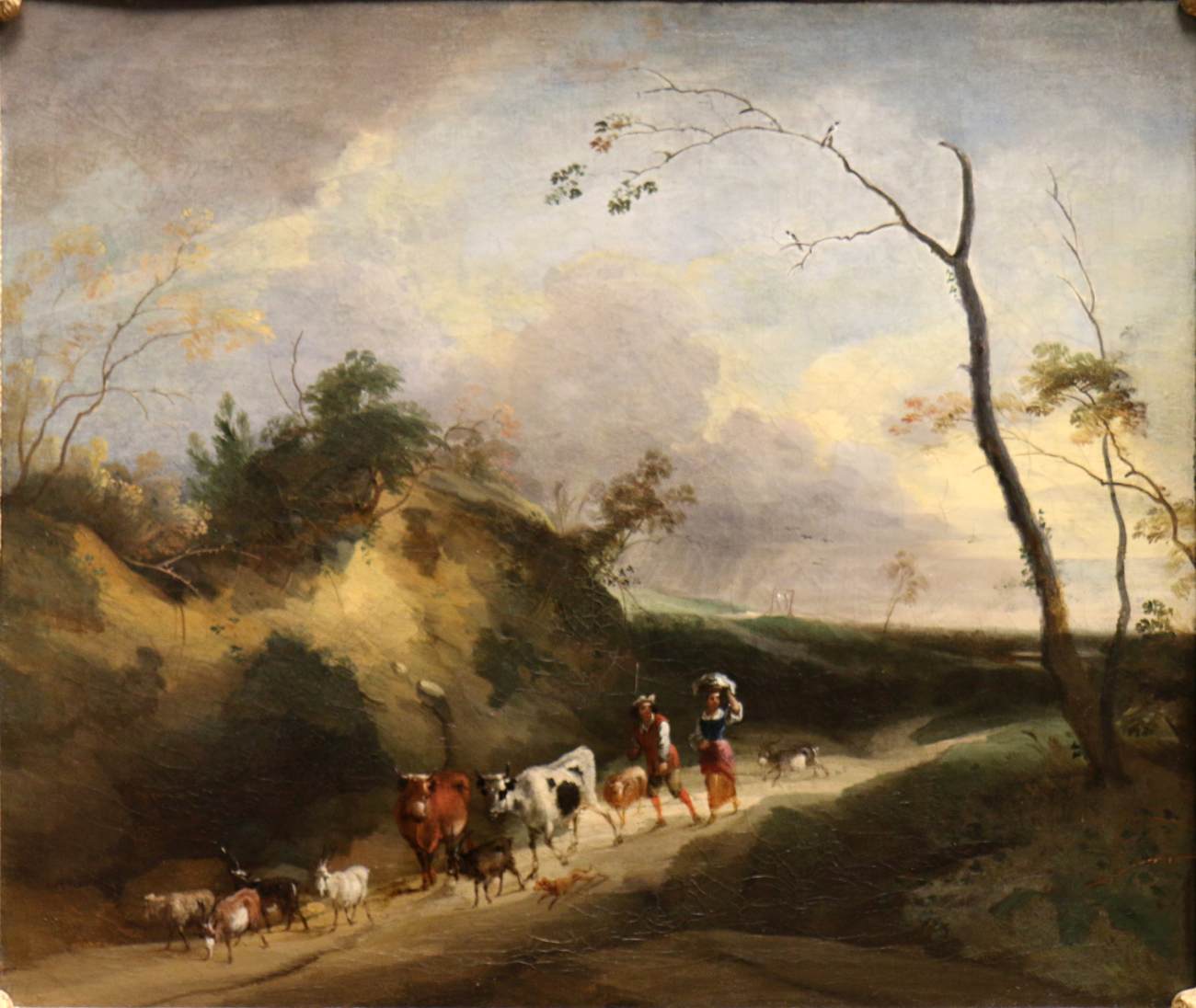 Landscape with Figures and Animals by VADDER, Lodewijk de