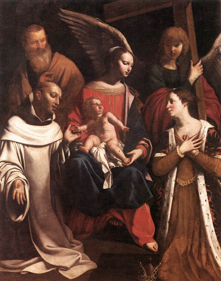 Holy Family with St Bruno and St Elisabeth by FRANÇOIS, Guy