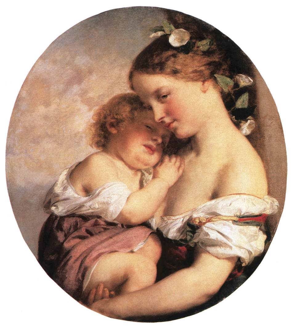 Mother and Child by BROCKY, Károly