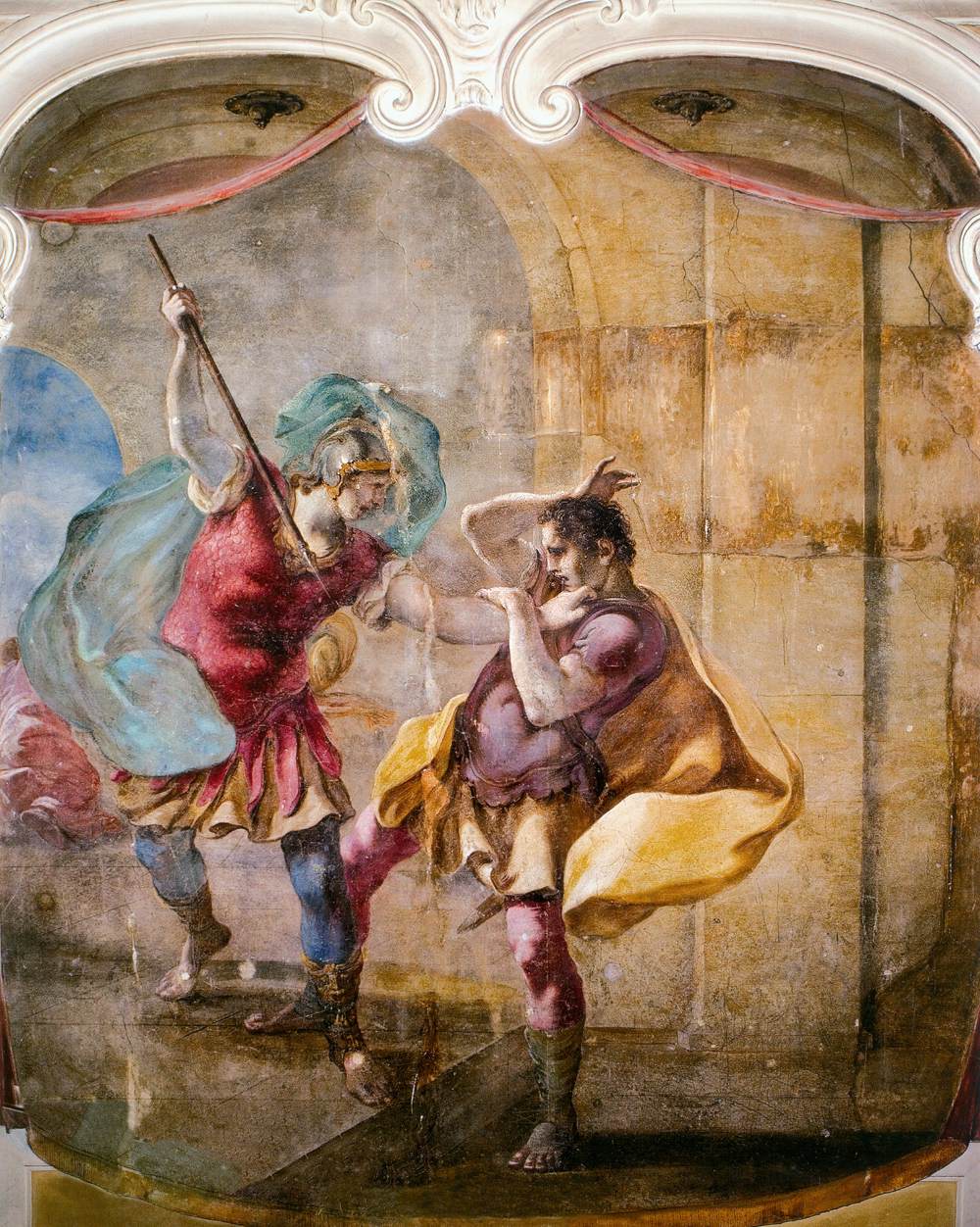 Decoration of the portego by PELLEGRINI, Giovanni Antonio