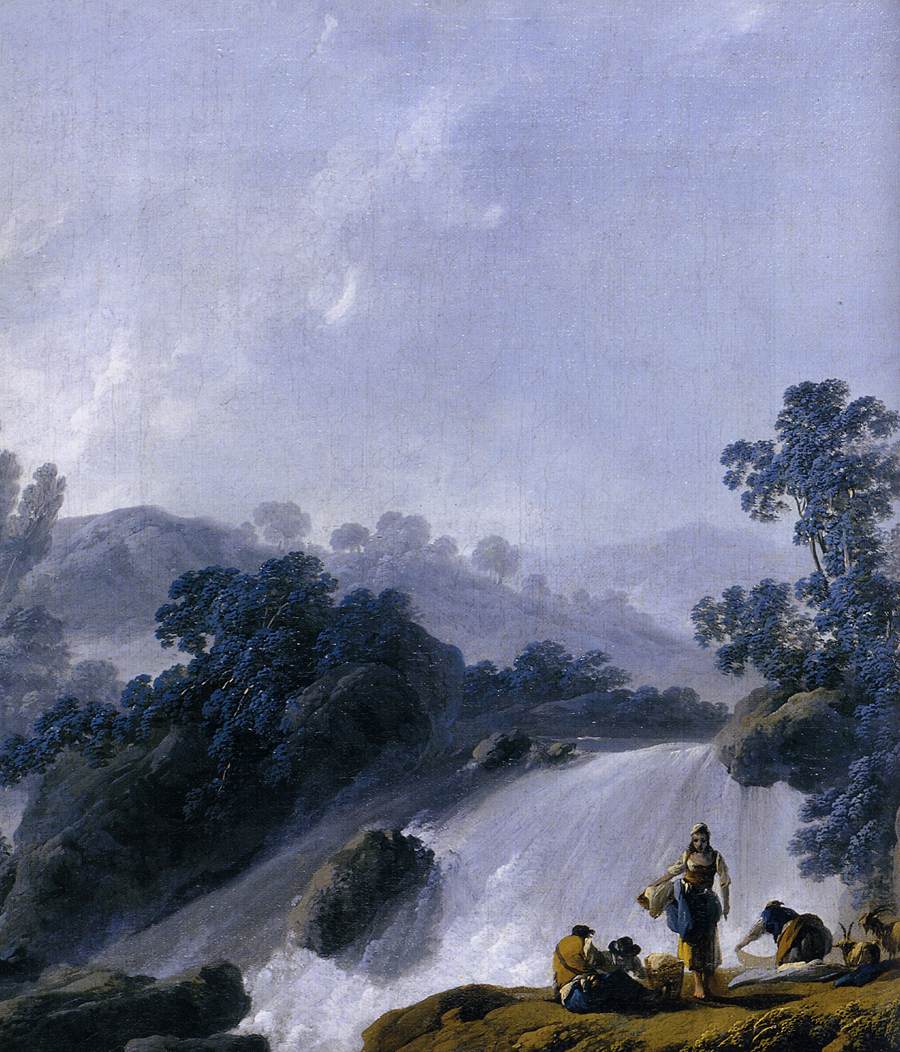 Landscape with Washerwomen (detail) by PILLEMENT, Jean-Baptiste