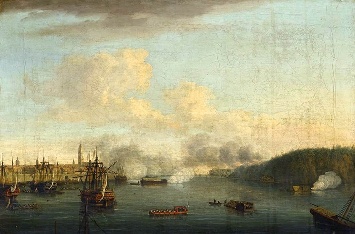 View of the Siege of Havana, 1762 by SERRES, Dominic