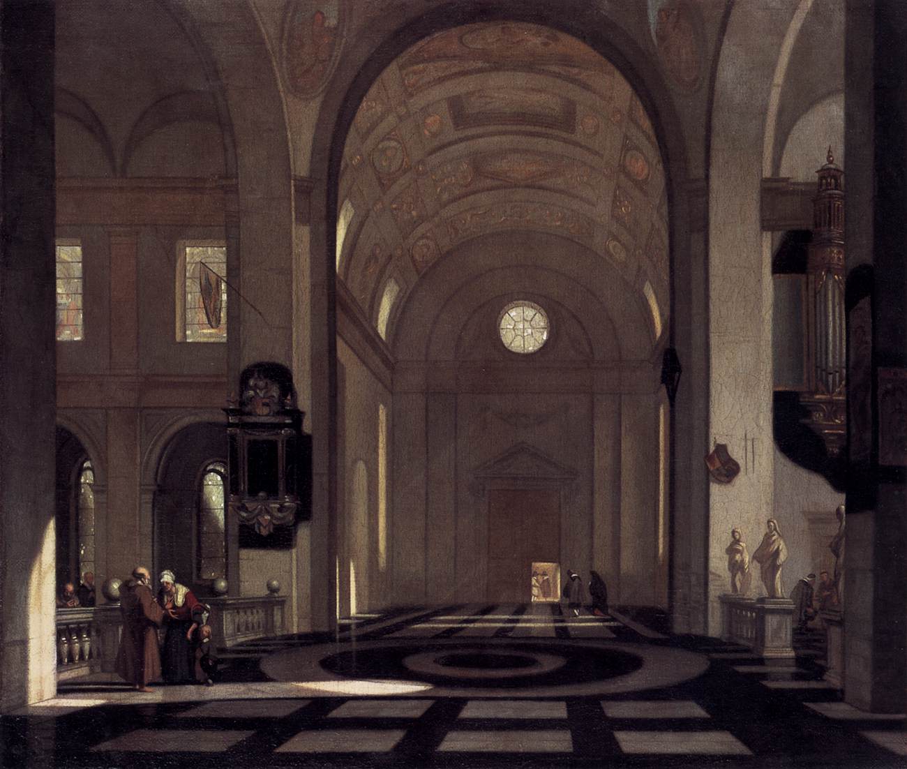 Interior of a Baroque Church by WITTE, Emanuel de