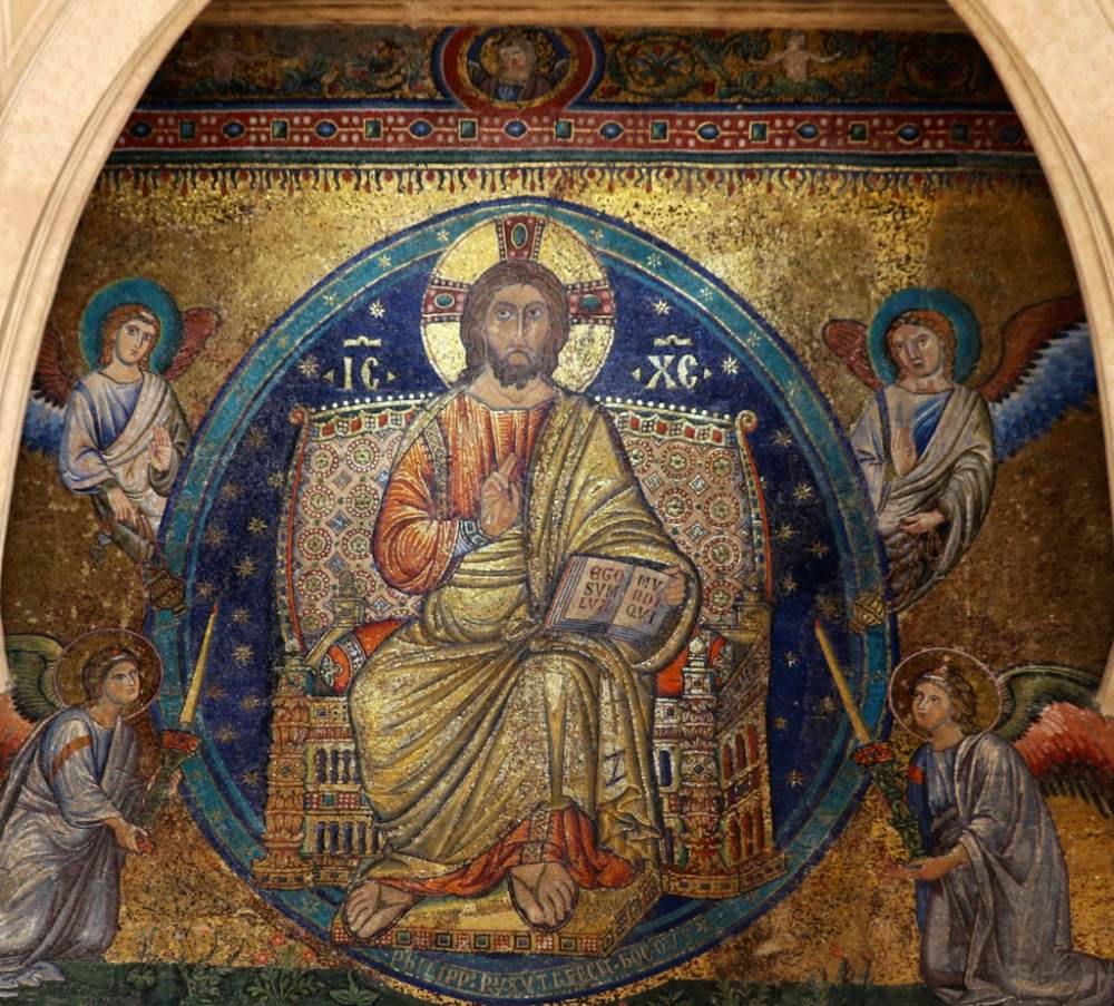 Façade mosaic (detail) by