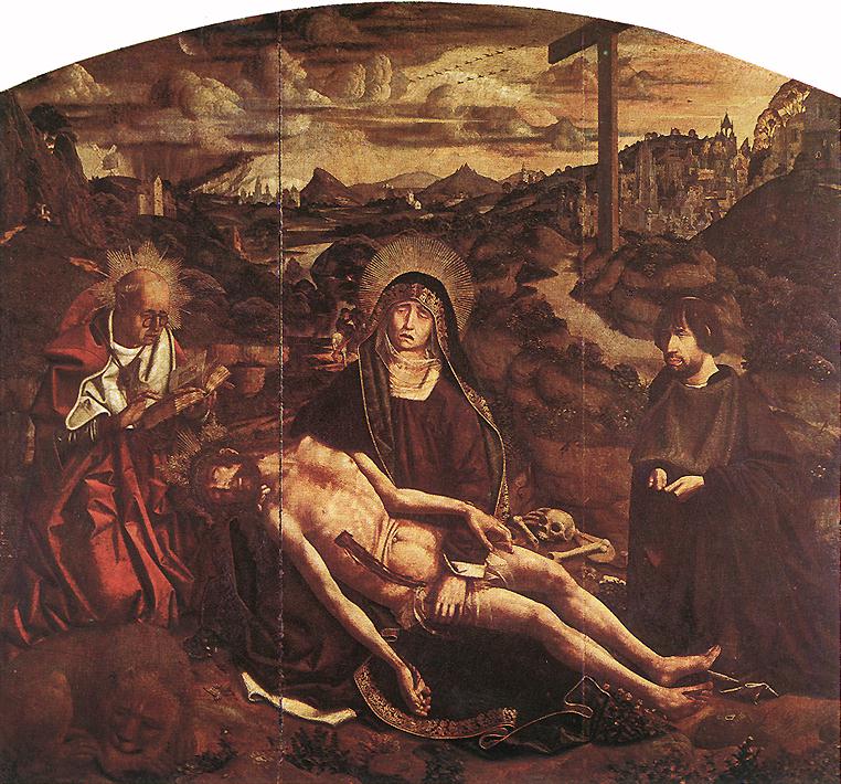 Pietà of Canon Luis Desplá by BERMEJO, Bartolomé