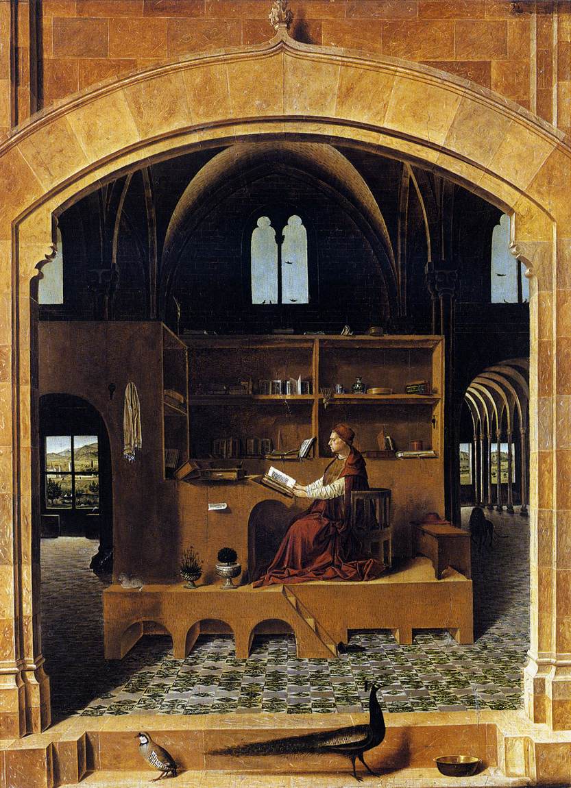 St Jerome in his Study by ANTONELLO da Messina