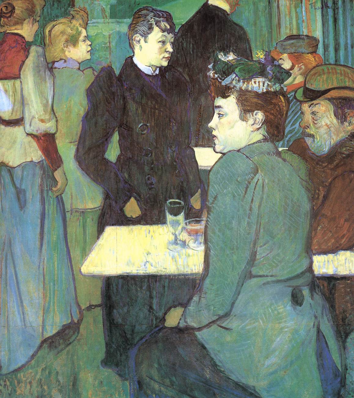 A Corner of the Moulin de la Galette by TOULOUSE-LAUTREC, Henri de