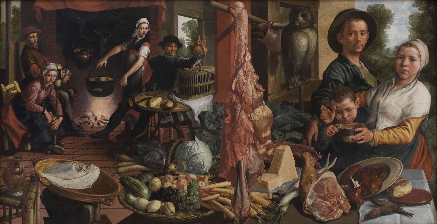 The Fat Kitchen. An Allegory by AERTSEN, Pieter