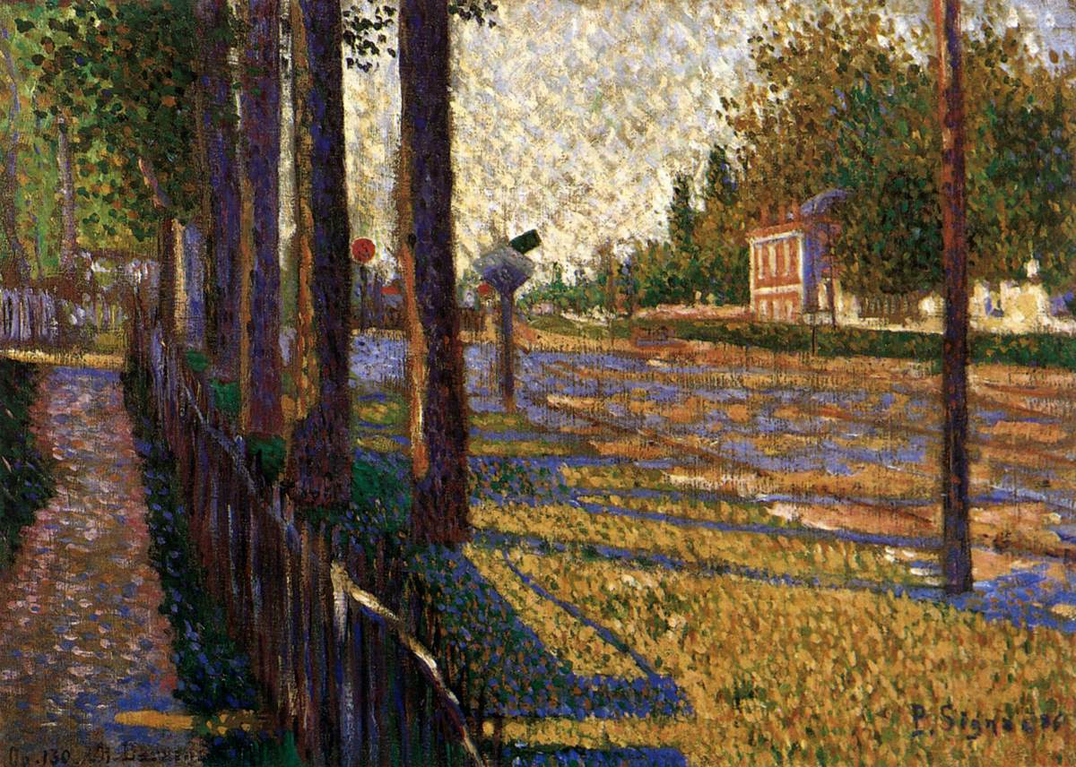 The Railway at Bois-Colombe by SIGNAC, Paul