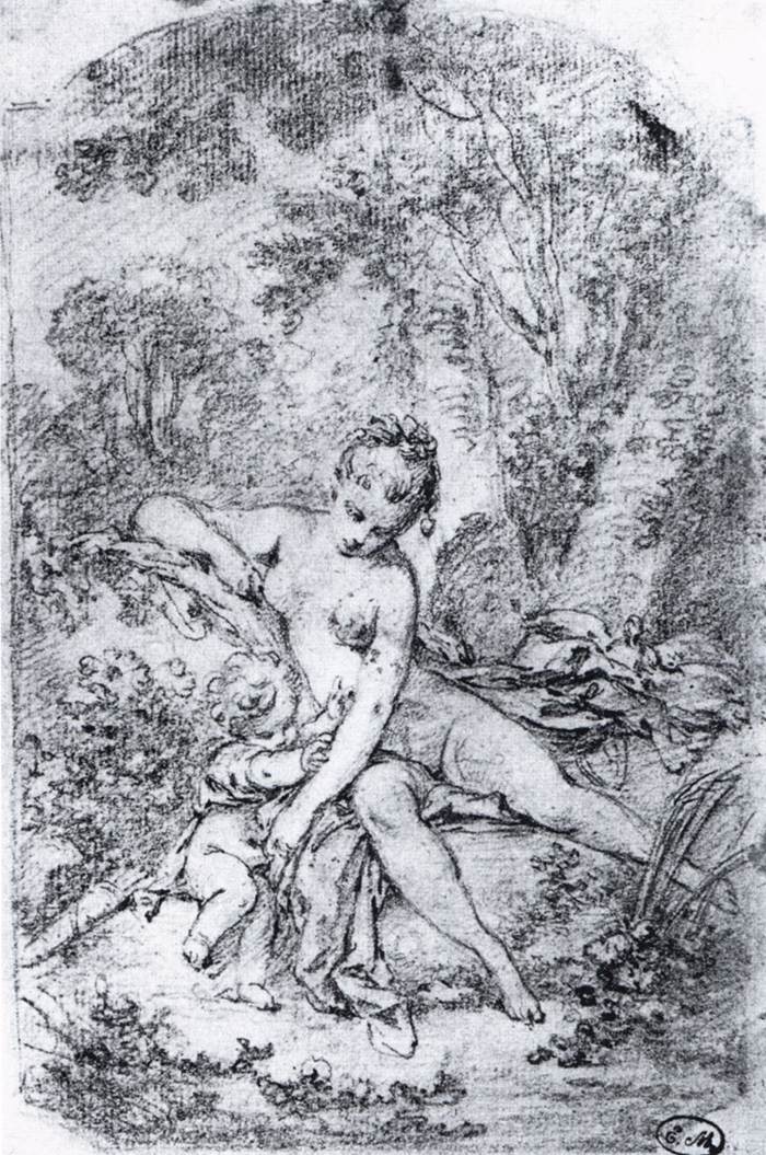 Study for The Bath of Venus by BOUCHER, François