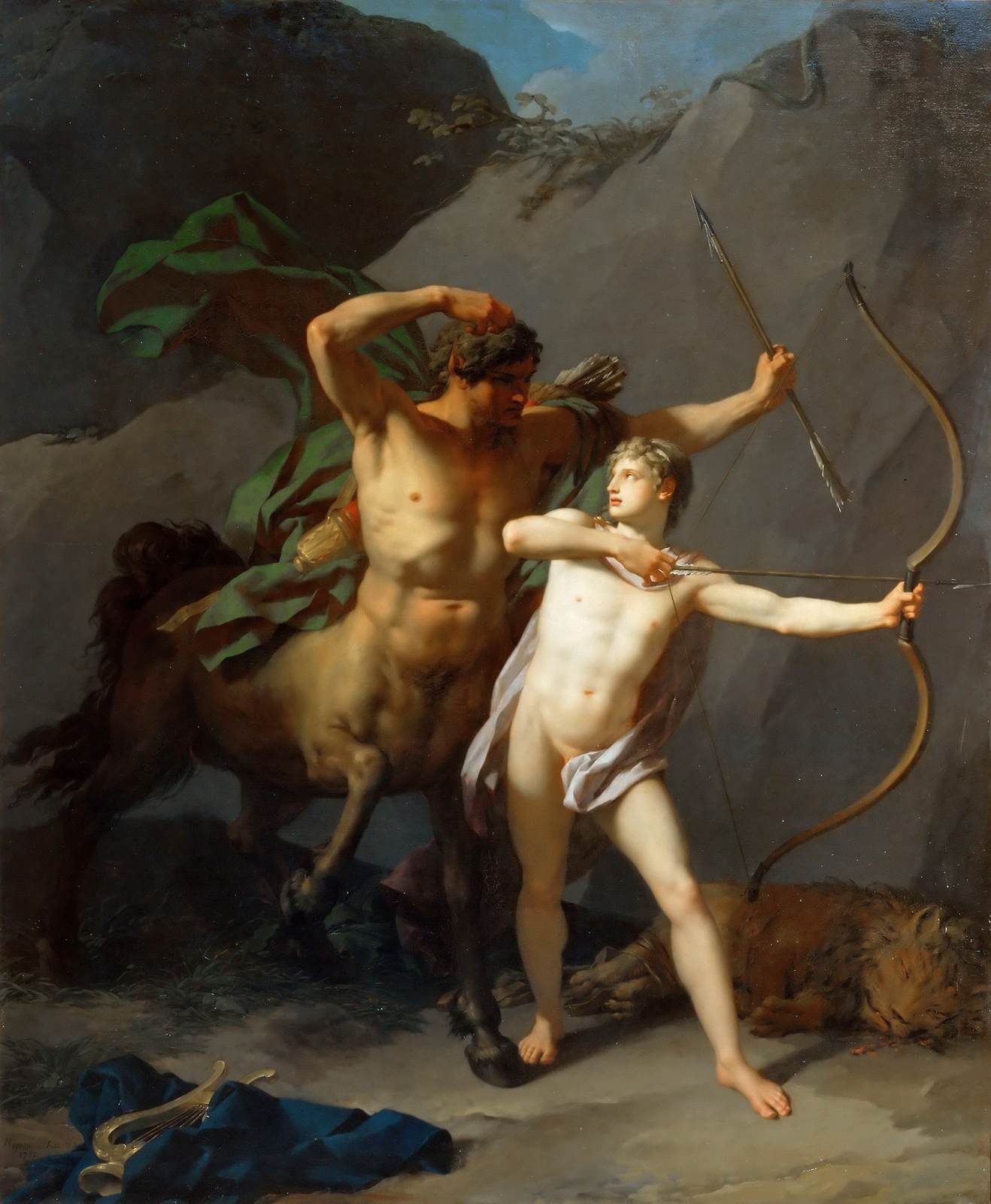 Education of Achilles by the Centaur Chiron by REGNAULT, Jean-Baptiste