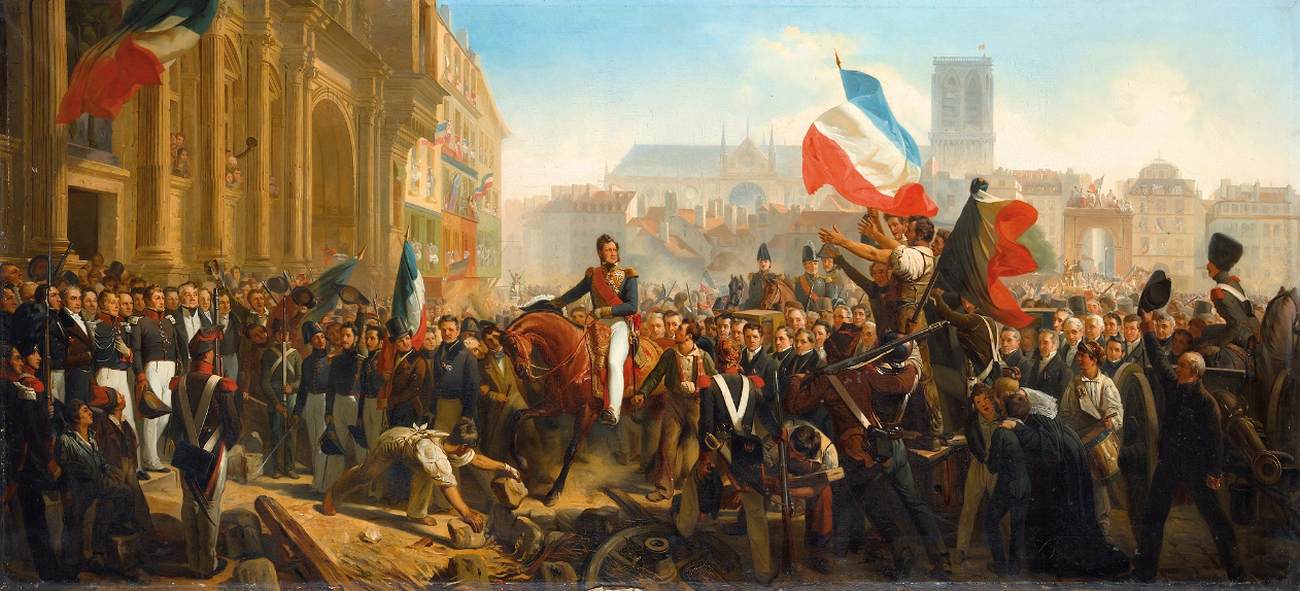 Louis-Philippe's Arrival at the Place de l'Hôtel de Ville on July 31 1830 by