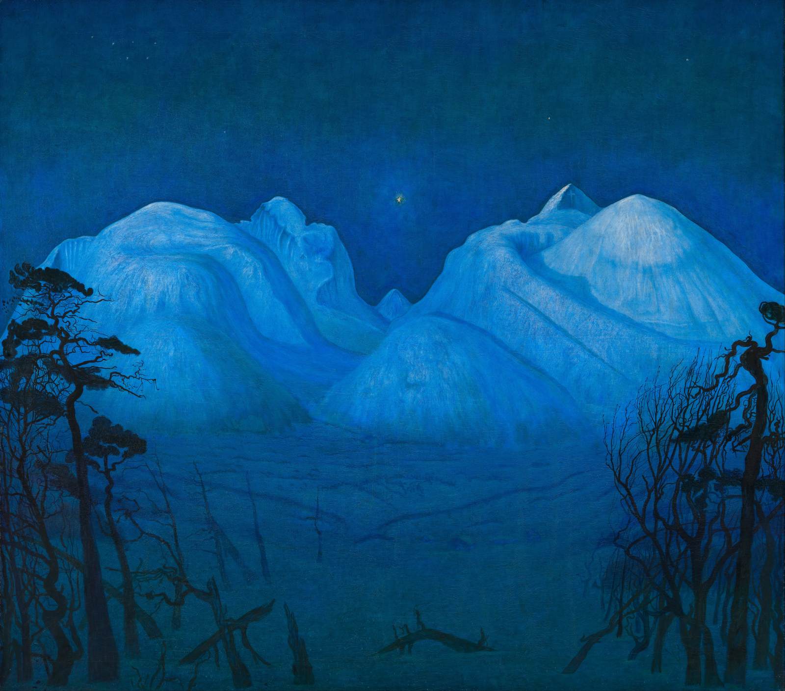 Winter Night in the Mountains by SOHLBERG, Harald Oskar