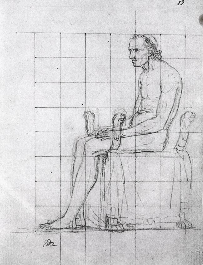 Nude study of Pope Pius VII by