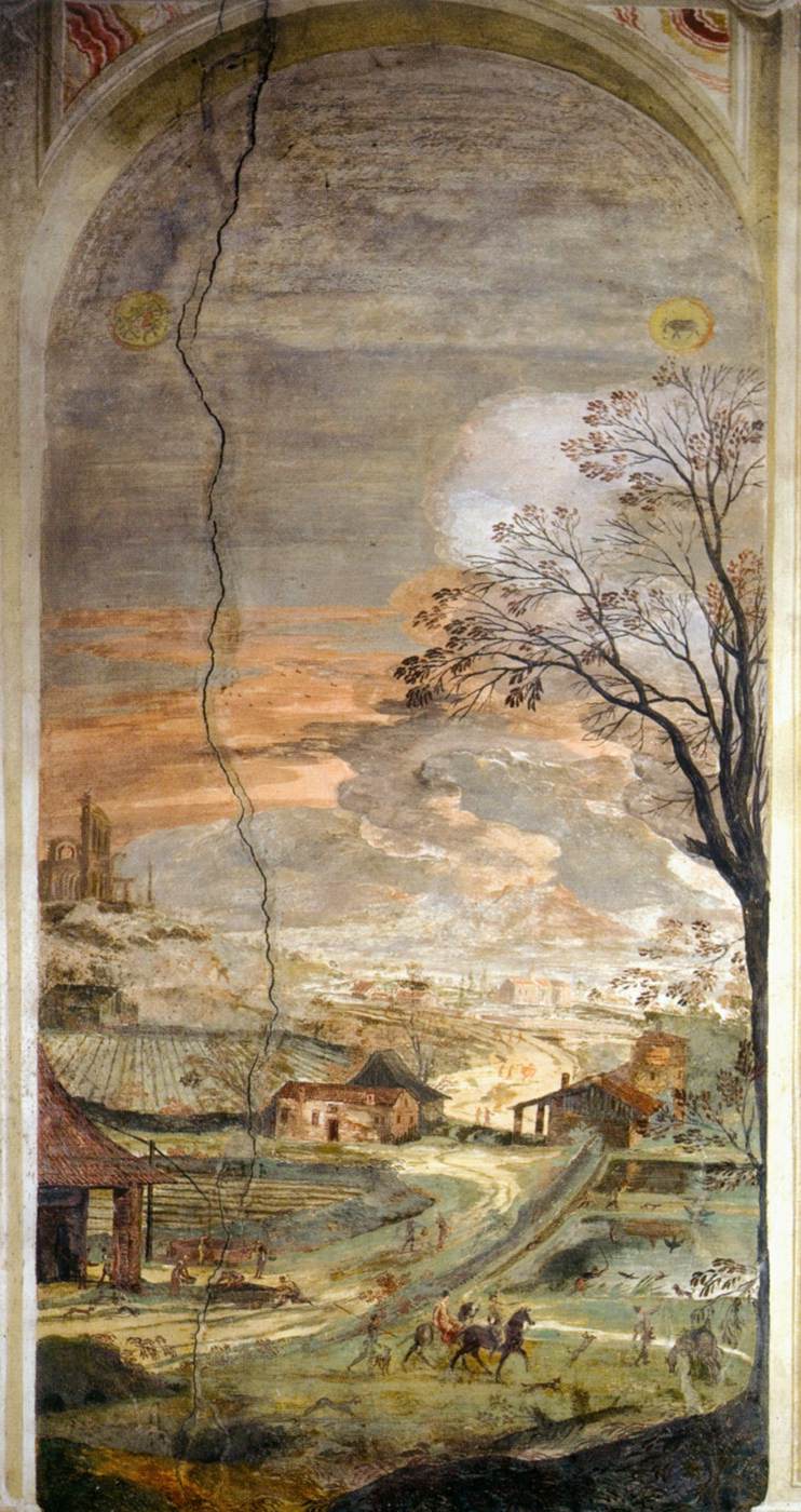 Landscape between Autumn and Winter under the Sign of Sagittarius and Capricorn by