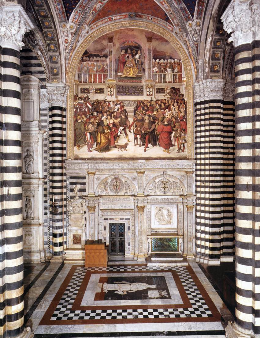 Entrance to the Piccolomini Library by