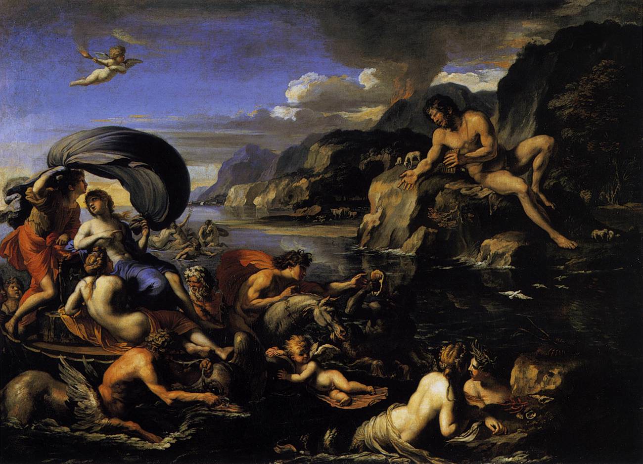 Acis, Galatea, and Polyphemus by PERRIER, François