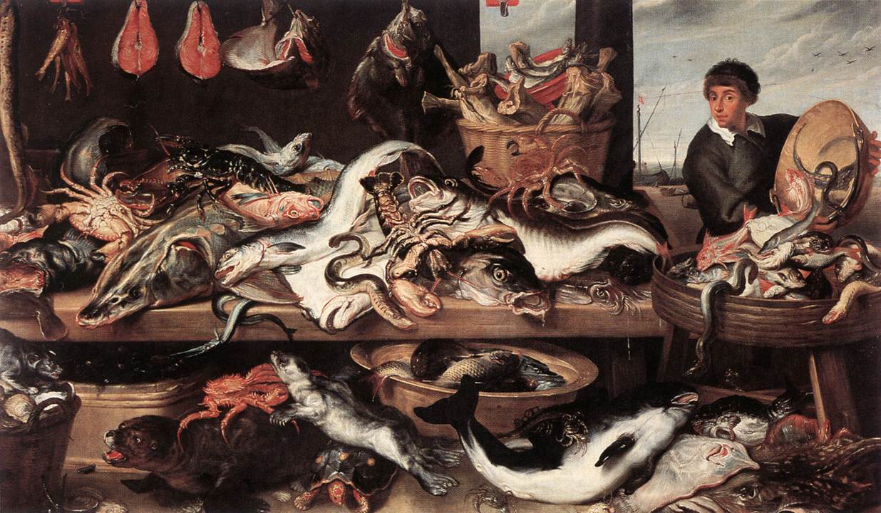 Fishmonger's by SNYDERS, Frans