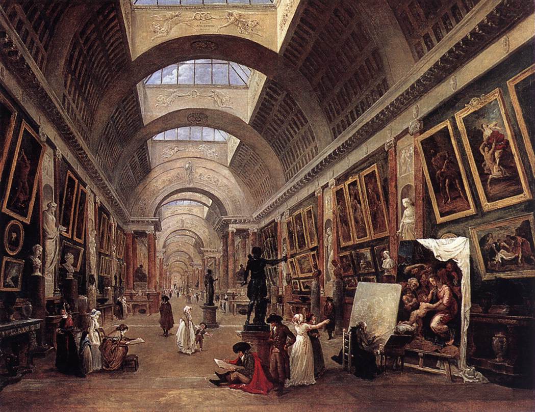 Design for the Grande Galerie in the Louvre by ROBERT, Hubert