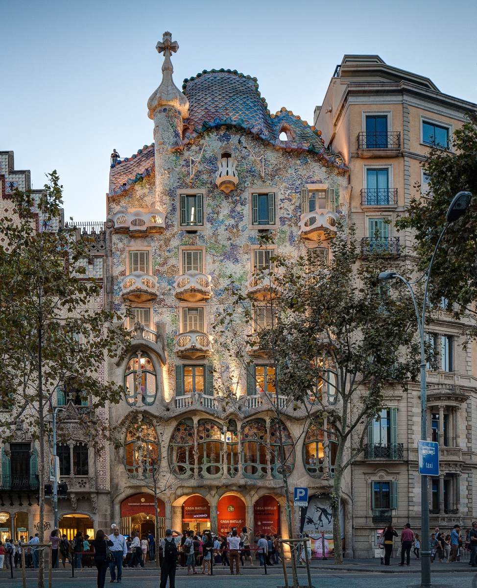 Casa Batlló: façade by GAUDÍ, Antoni