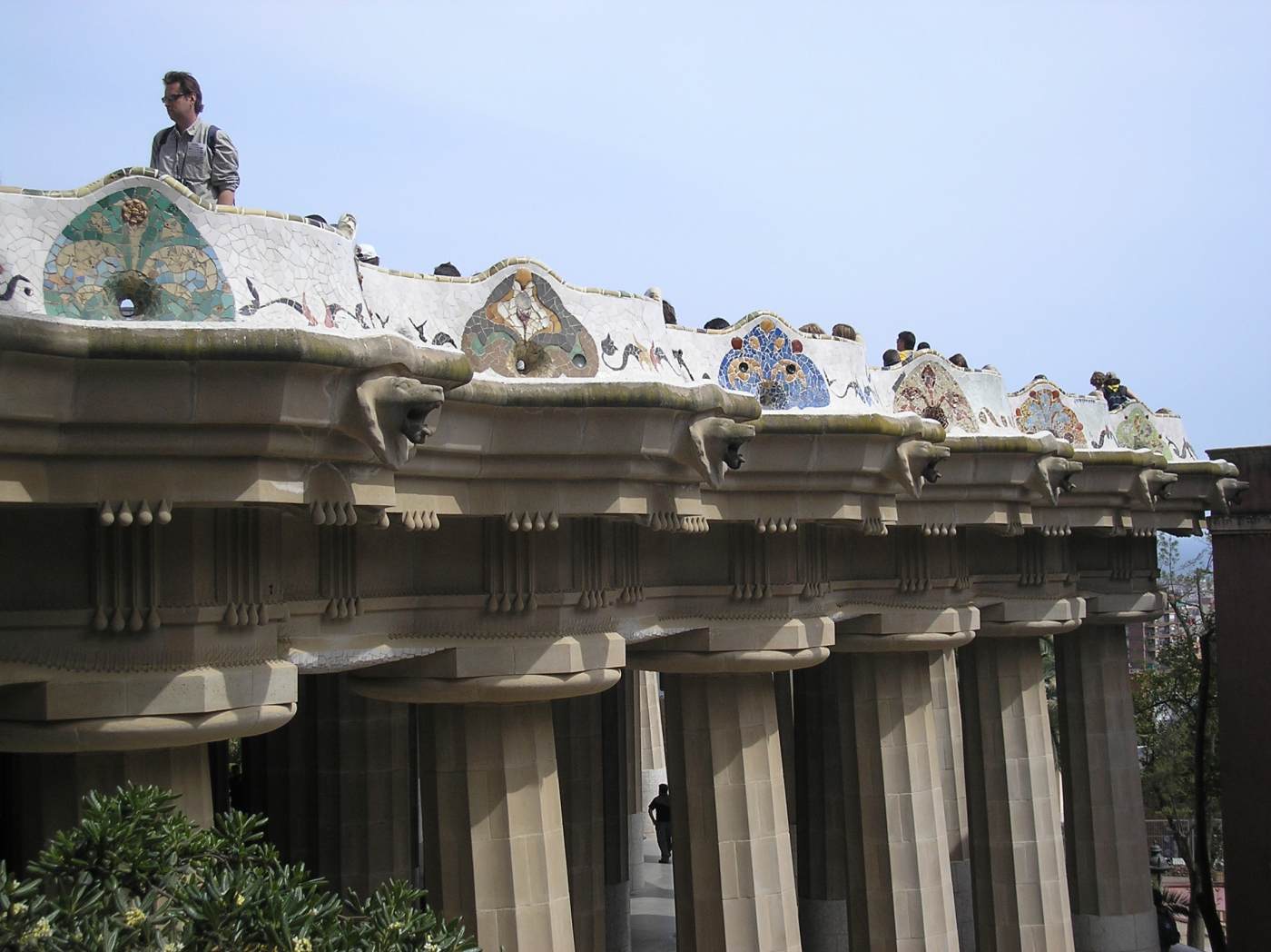 Parc Güell: Doric columns by GAUDÍ, Antoni