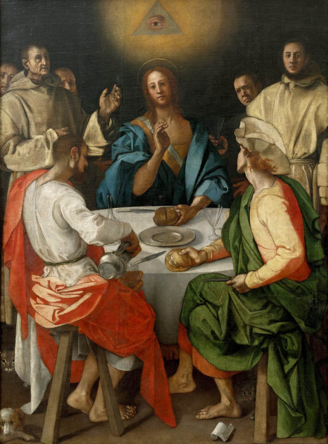 Supper at Emmaus by PONTORMO, Jacopo