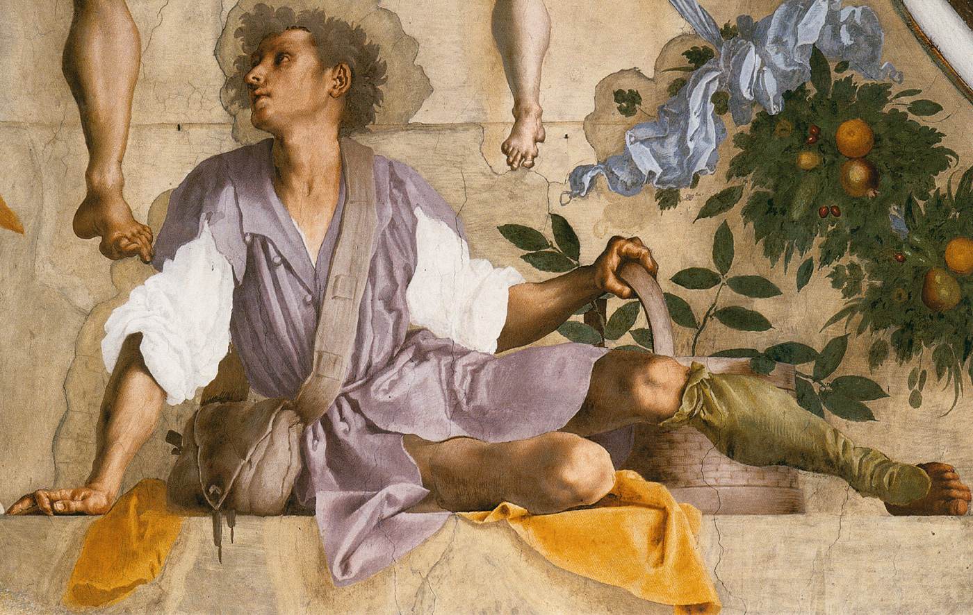 Lunette fresco (detail) by PONTORMO, Jacopo