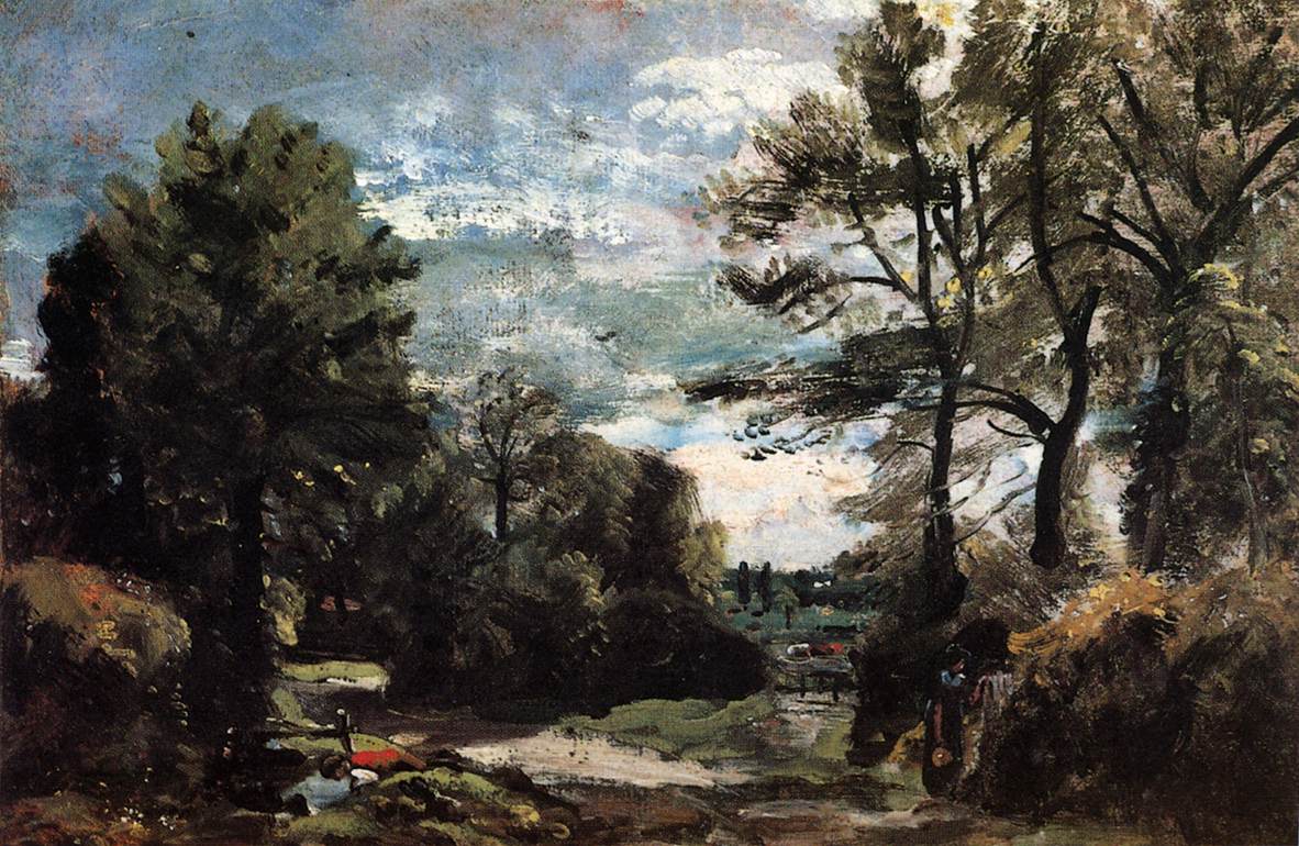 A Lane near Flatford by CONSTABLE, John