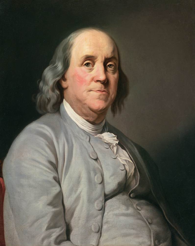 Portrait of Benjamin Franklin by