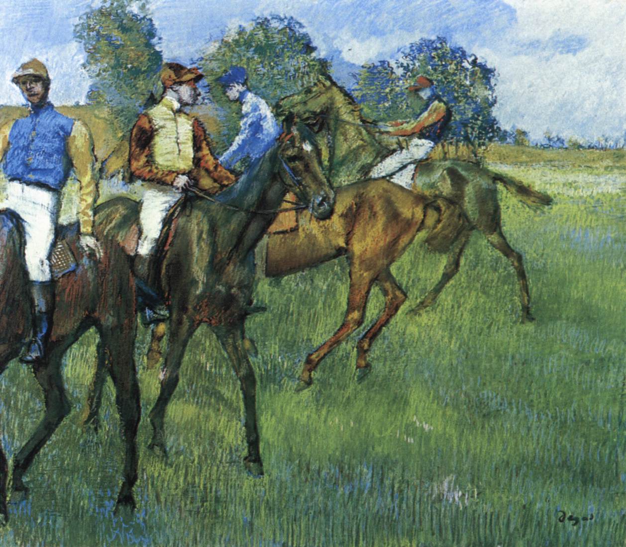 Race Horses by DEGAS, Edgar