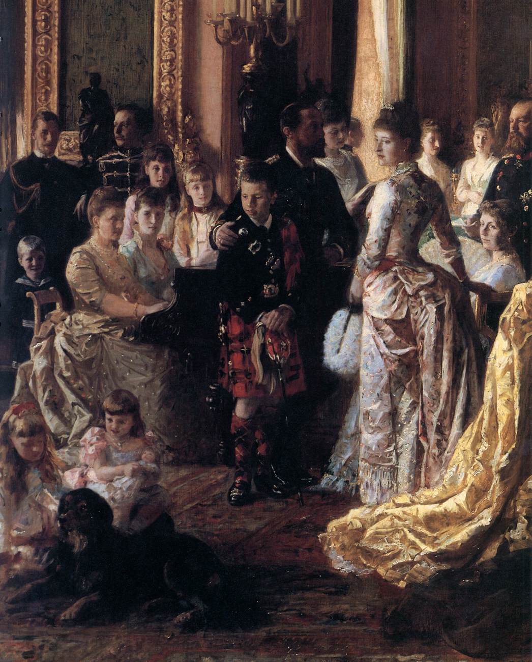 The Family of Queen Victoria in 1887 (detail) by TUXEN, Laurits Regner