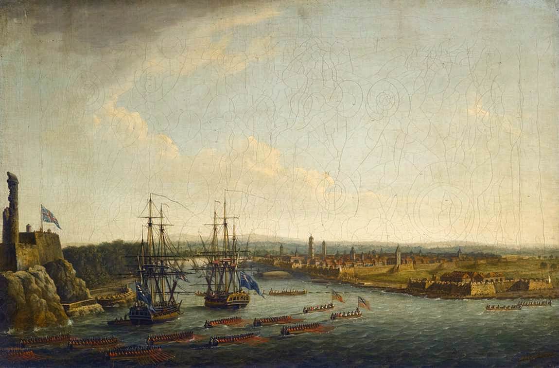 View of the Siege of Havana, 1762 by SERRES, Dominic