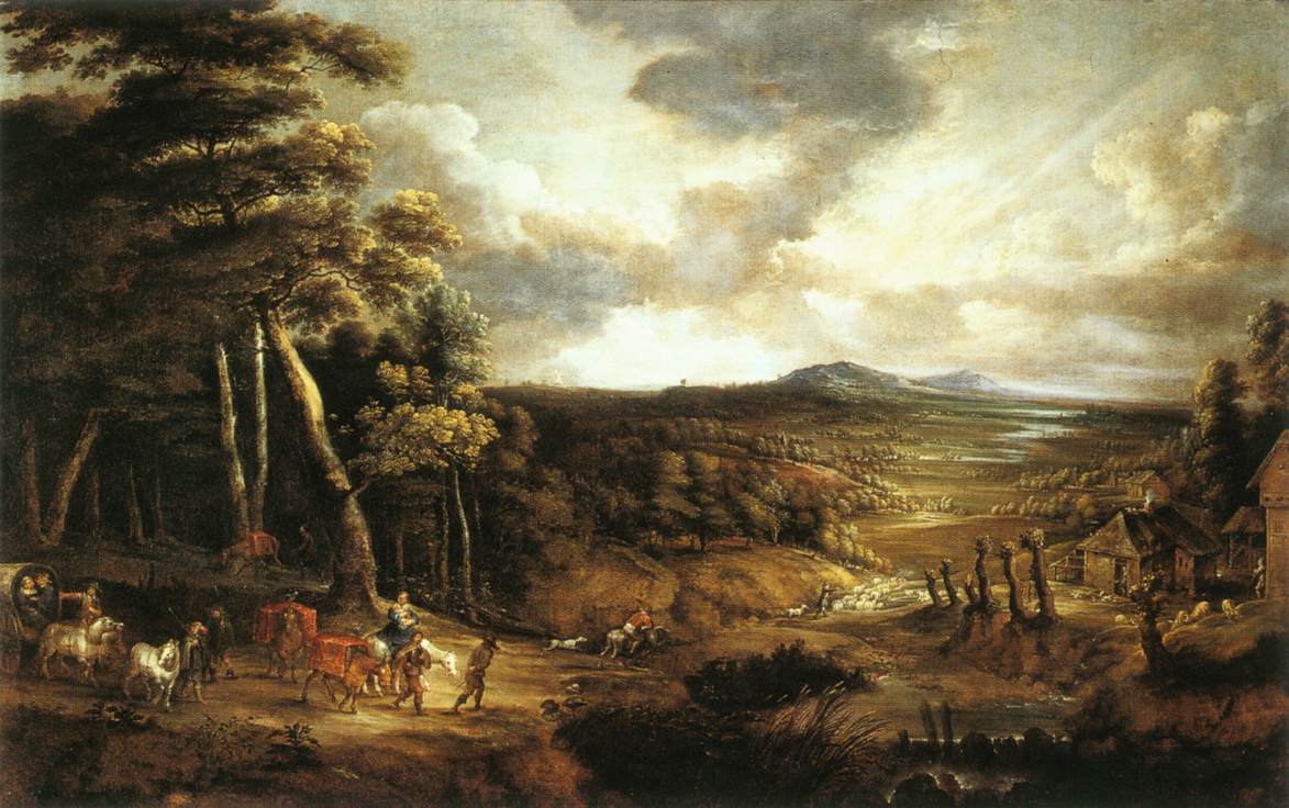 Landscape with the Flight into Egypt by UDEN, Lucas van