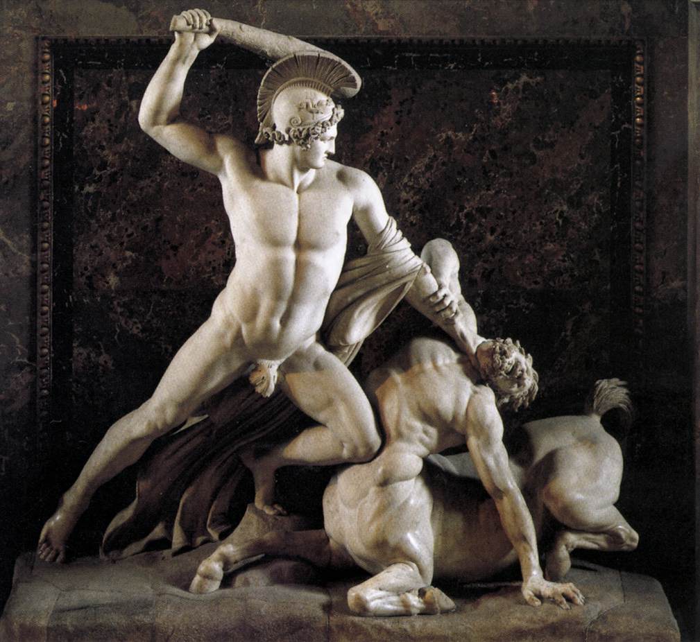 Theseus and the Centaur by CANOVA, Antonio