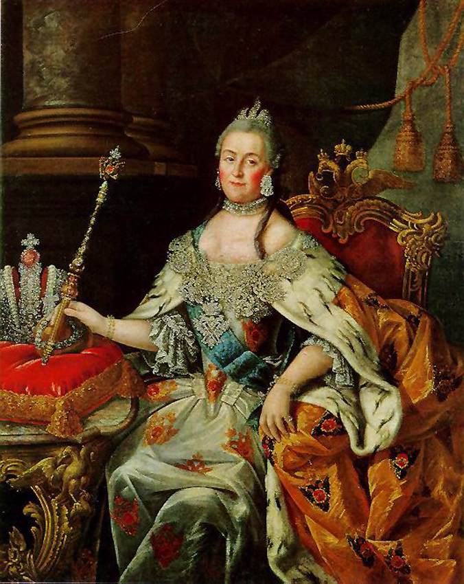 Portrait of Catherine II by ANTROPOV, Aleksey Petrovich