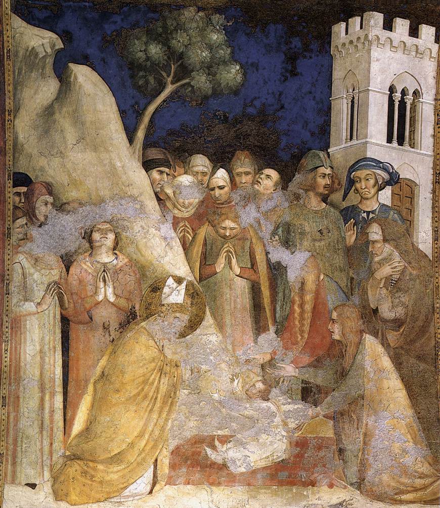 Miracle of the Resurrected Child (scene 5) by SIMONE MARTINI