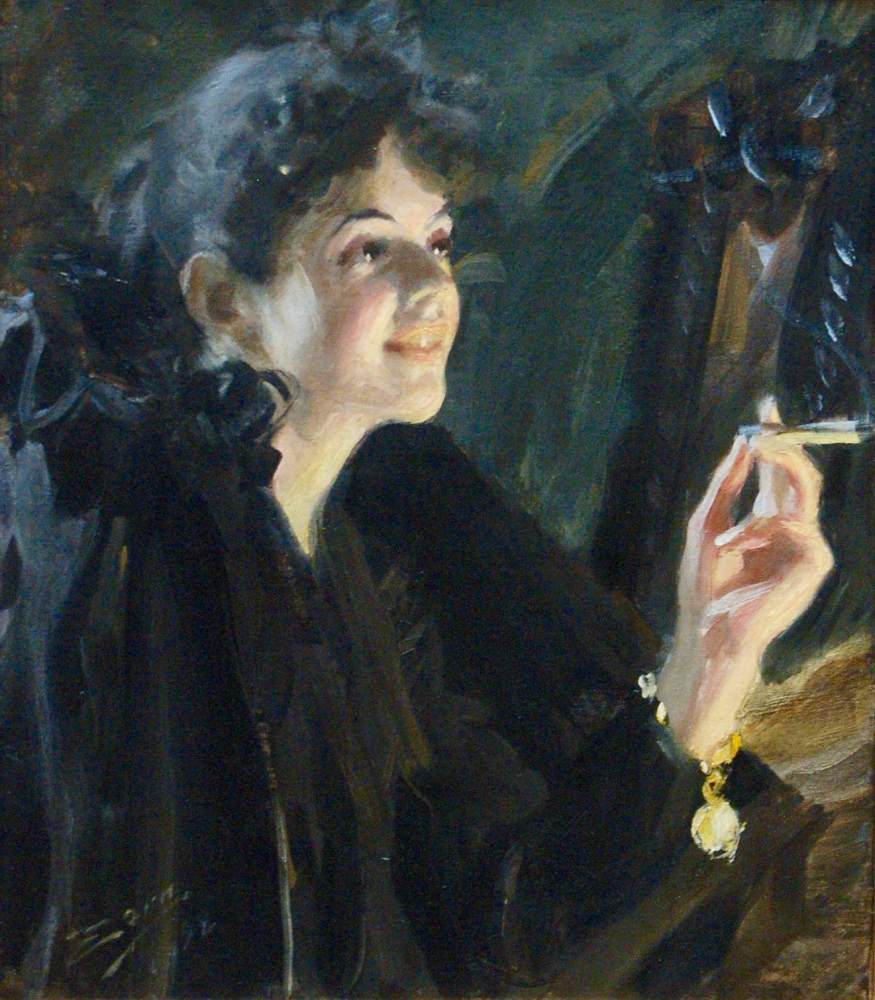 Girl with a Cigarette by ZORN, Anders