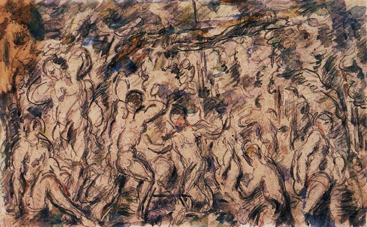 Bathers by CÉZANNE, Paul