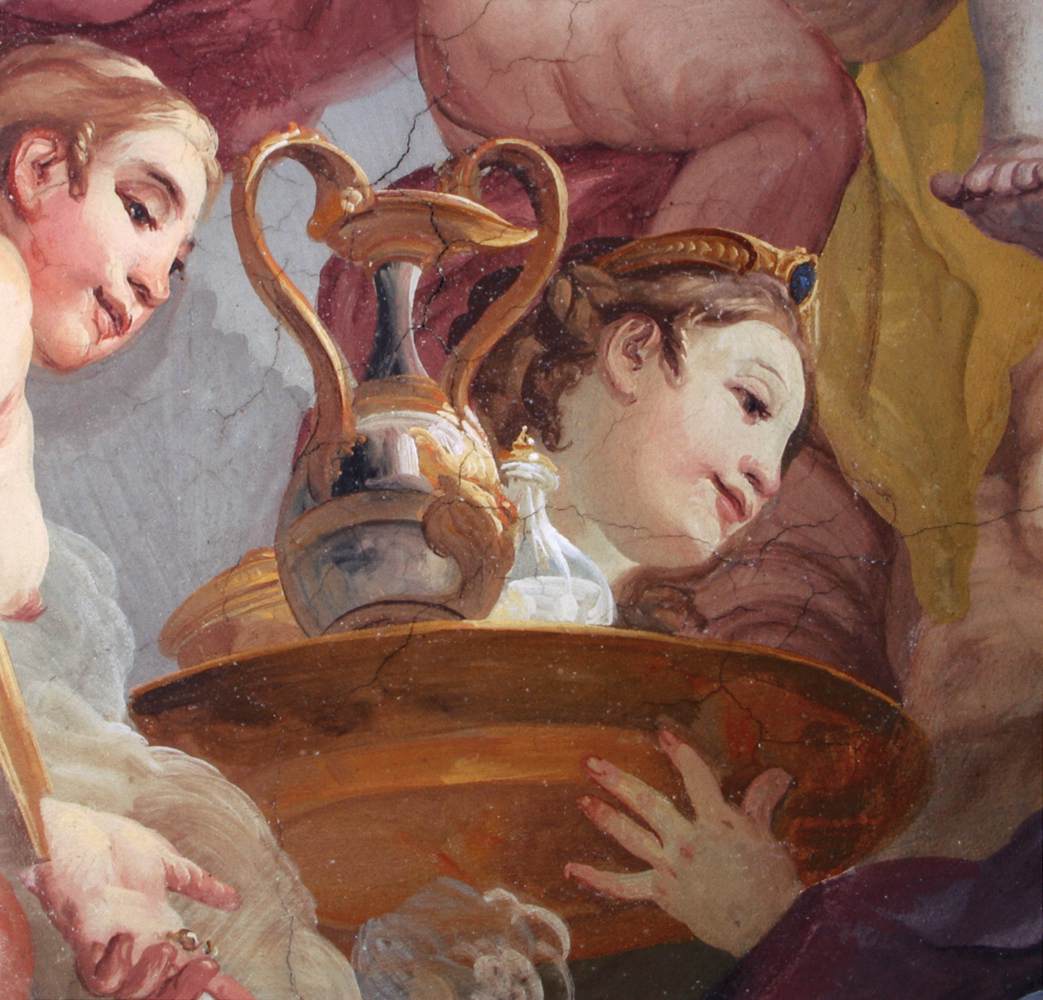 Retinue of Mars and Venus (detail) by ROTTMAYR, Johann Michael