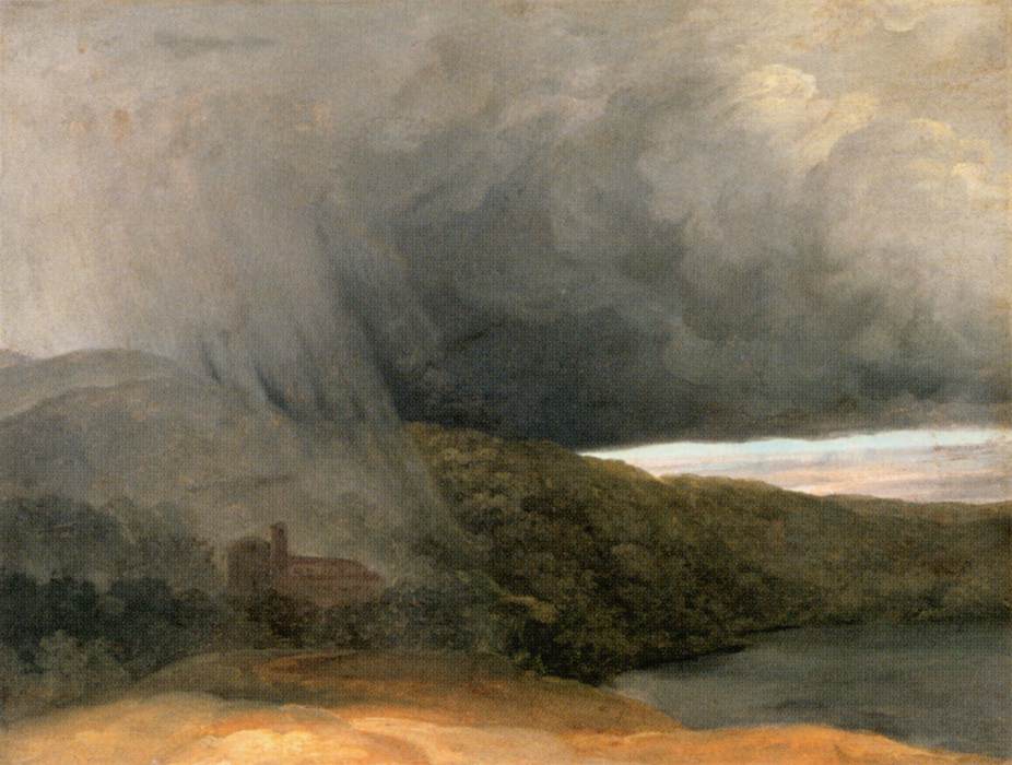 Storm by a Lake by VALENCIENNES, Pierre-Henri de