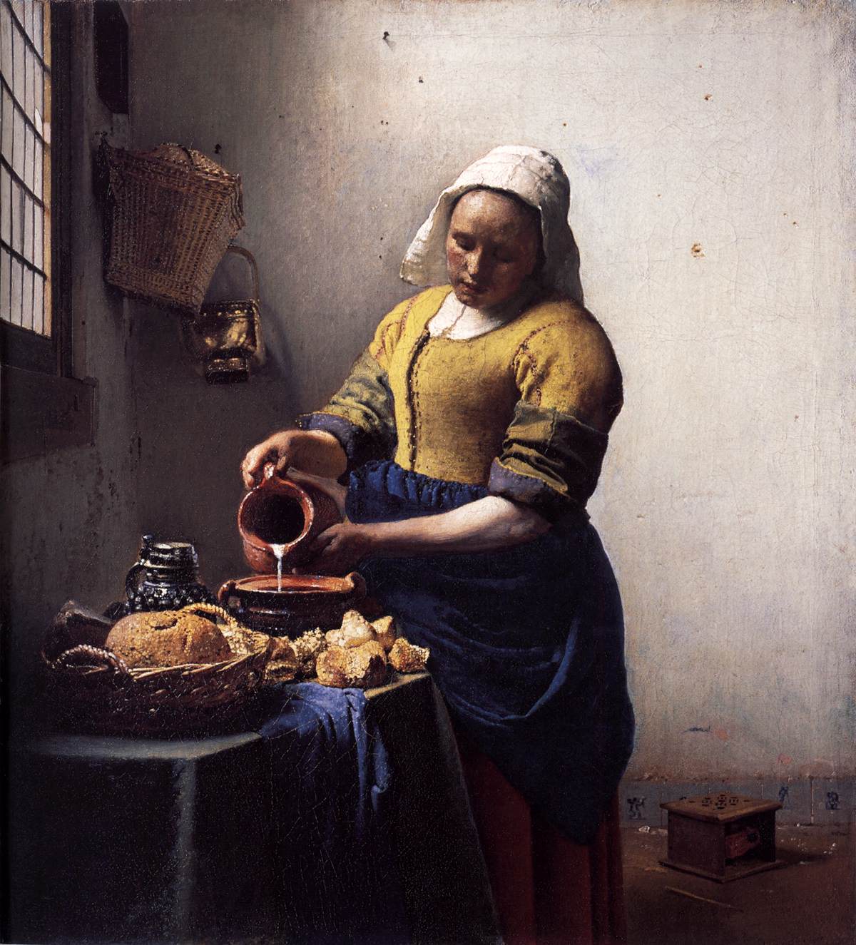 The Milkmaid by VERMEER, Johannes