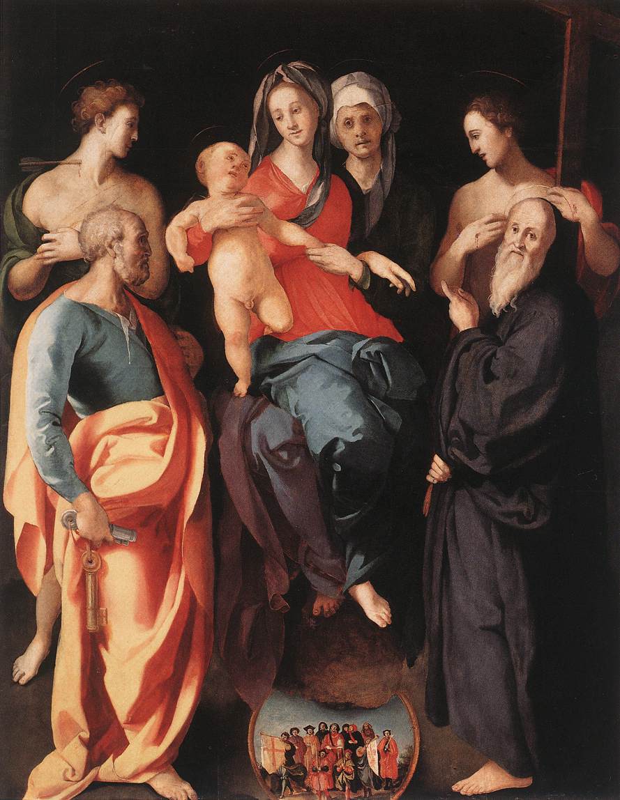 Madonna and Child with St Anne and Other Saints by