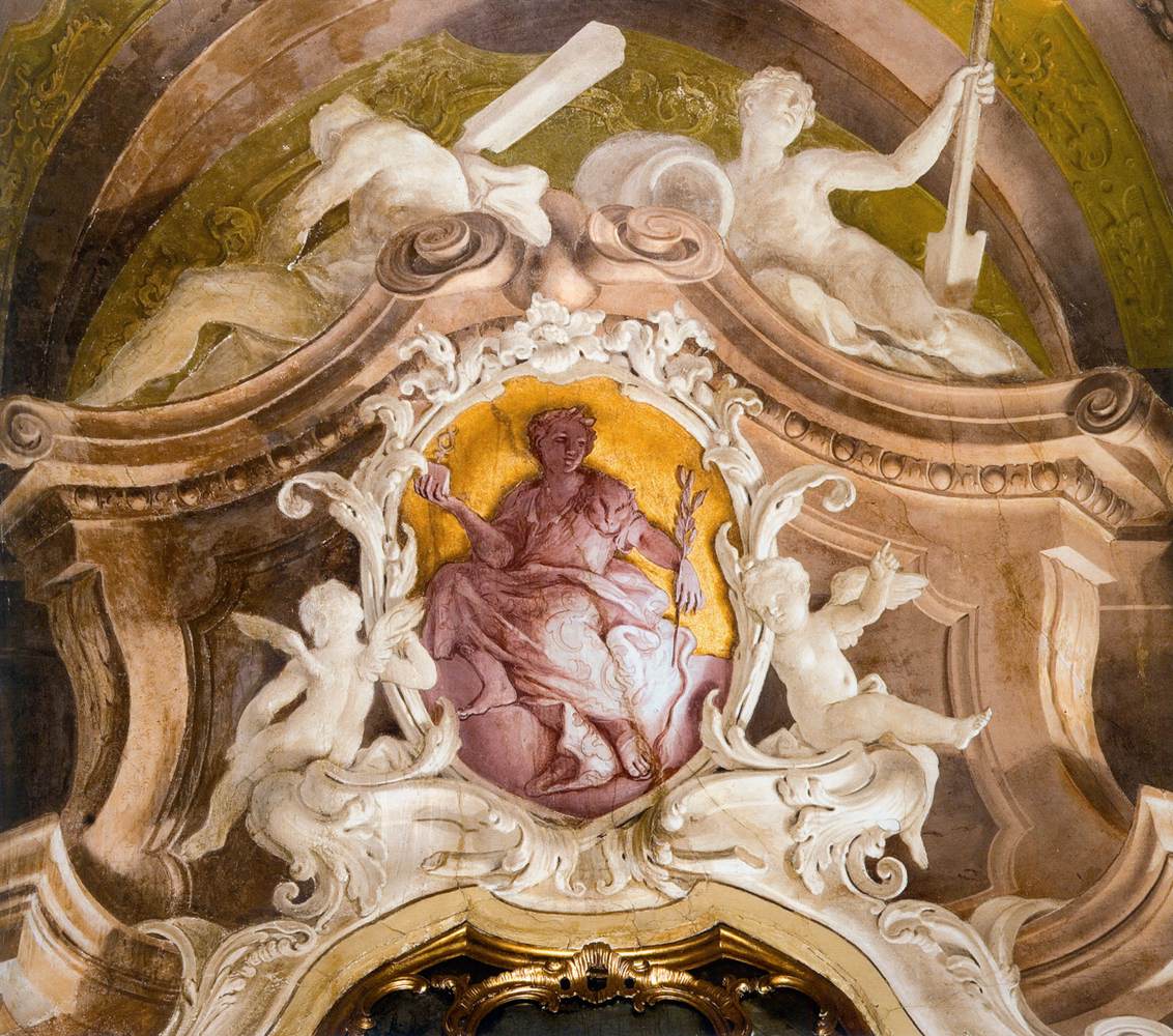 Ceiling fresco (detail) by